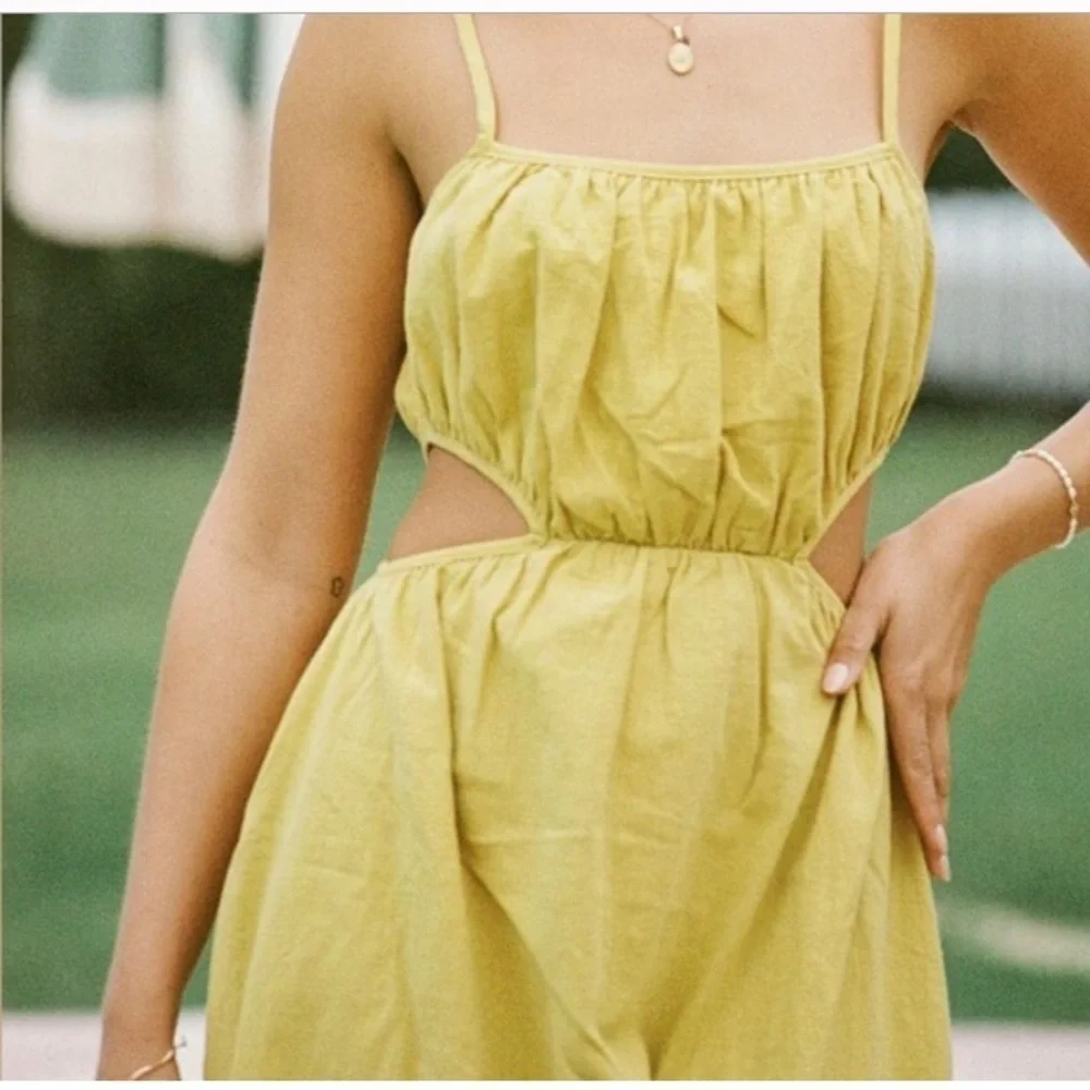 Sabo Skirt Yellow Midi Dress - Picture 12 of 12